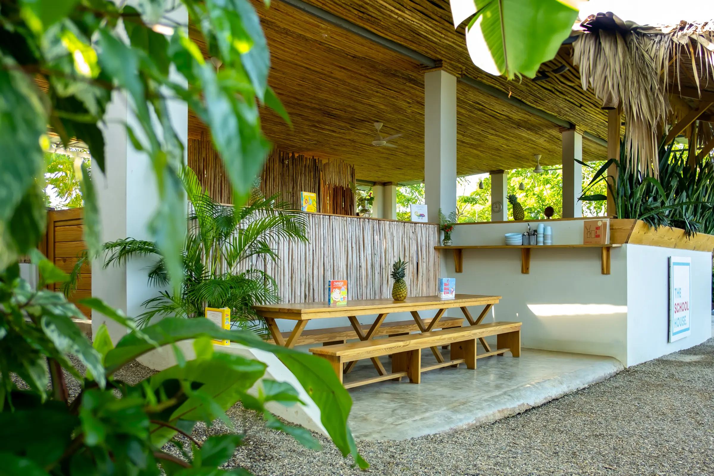 Open-air campus at The School House